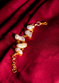 Mohanna’s Iridescent Pearl Cascade Bracelet