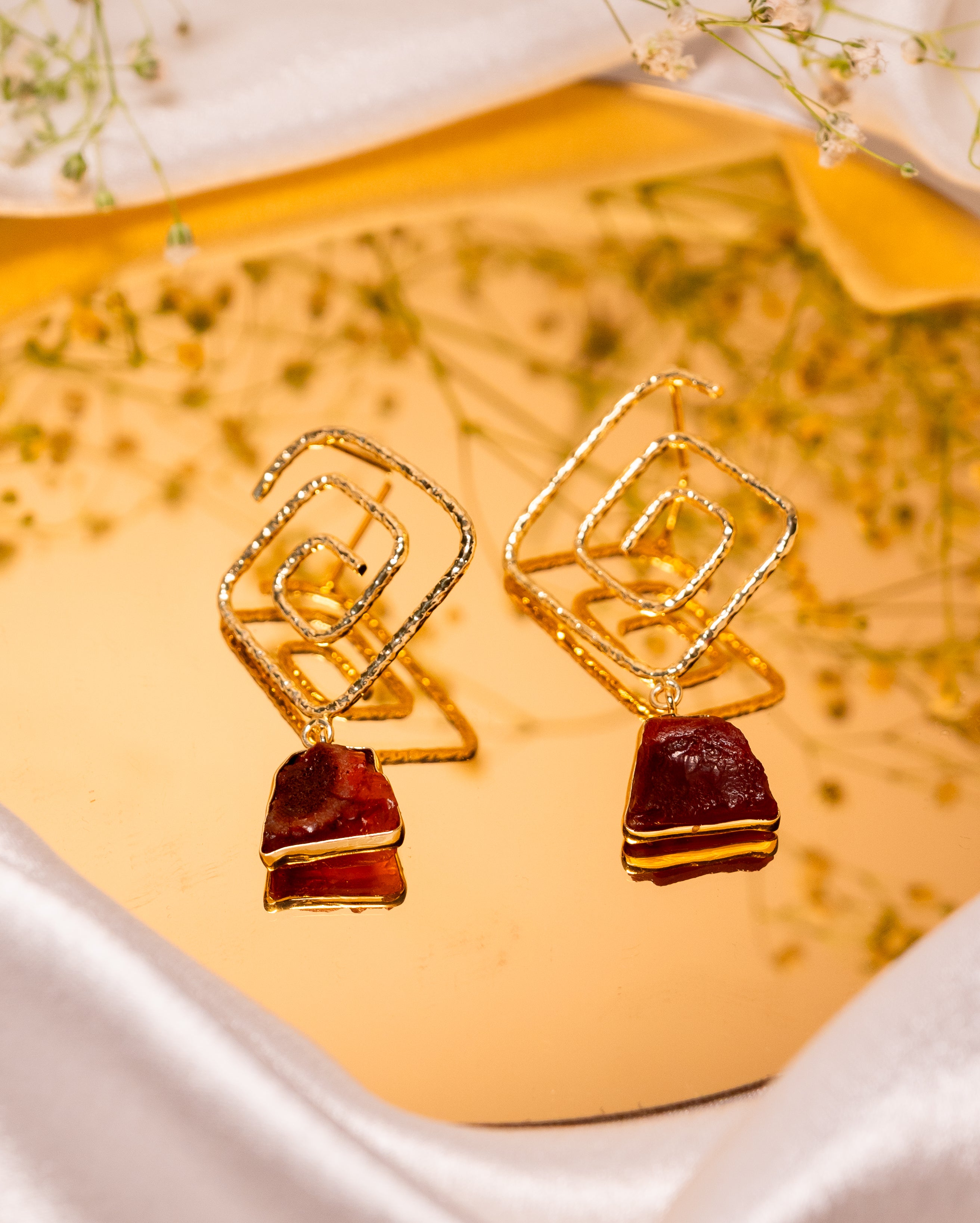 Mohanna’s Geometric Prism Earrings