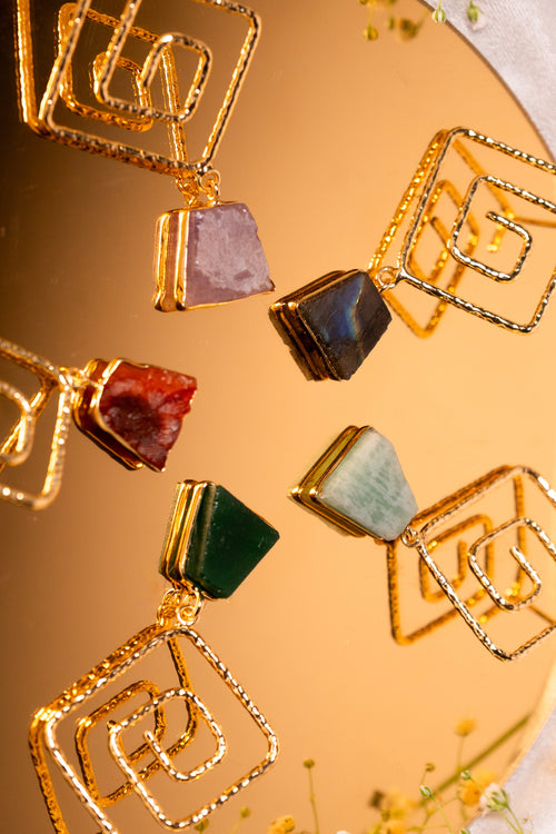 Mohanna’s Geometric Prism Earrings