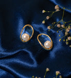 Mohanna’s Celestial Pearl Hoop Earrings