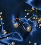 Mohanna’s Celestial Pearl Hoop Earrings