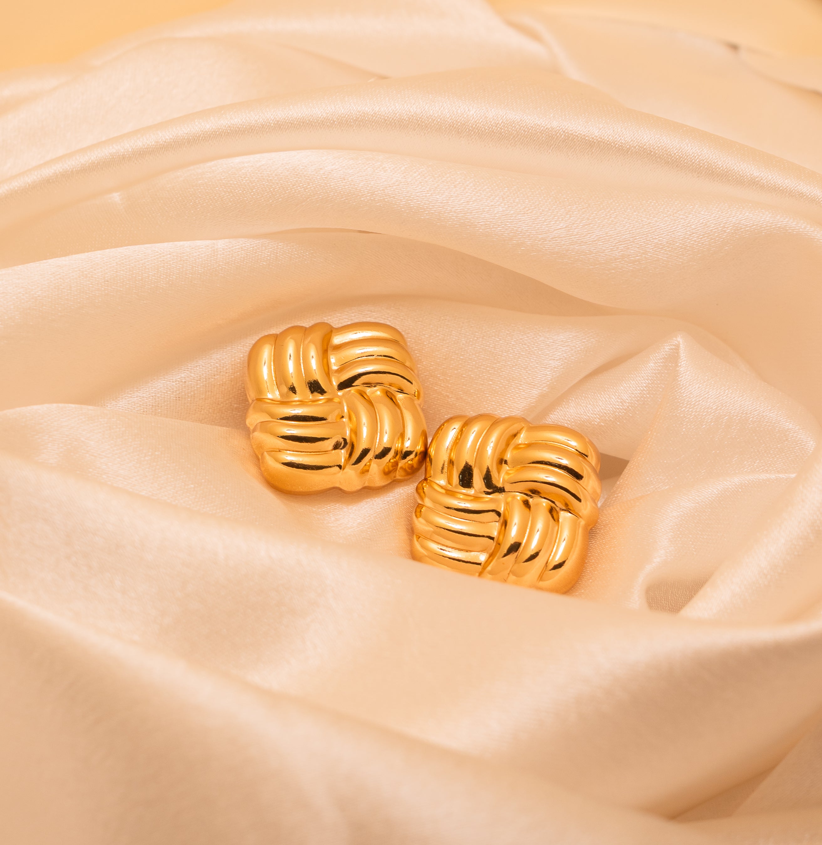 Mohanna's Golden Knot Luxe Earrings