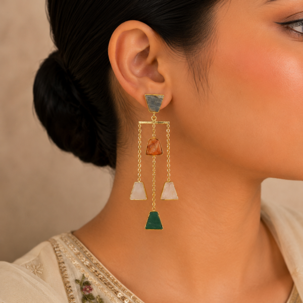 5 Dancing Stone Earring