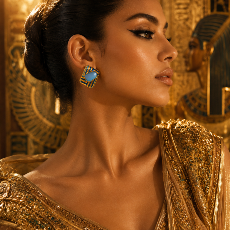 Egyptian Blue Royal Studs