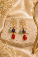 Polki Multistone Jhumka - Image 5