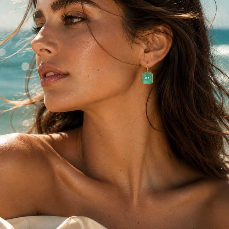 Teal Green Ocean Drops
